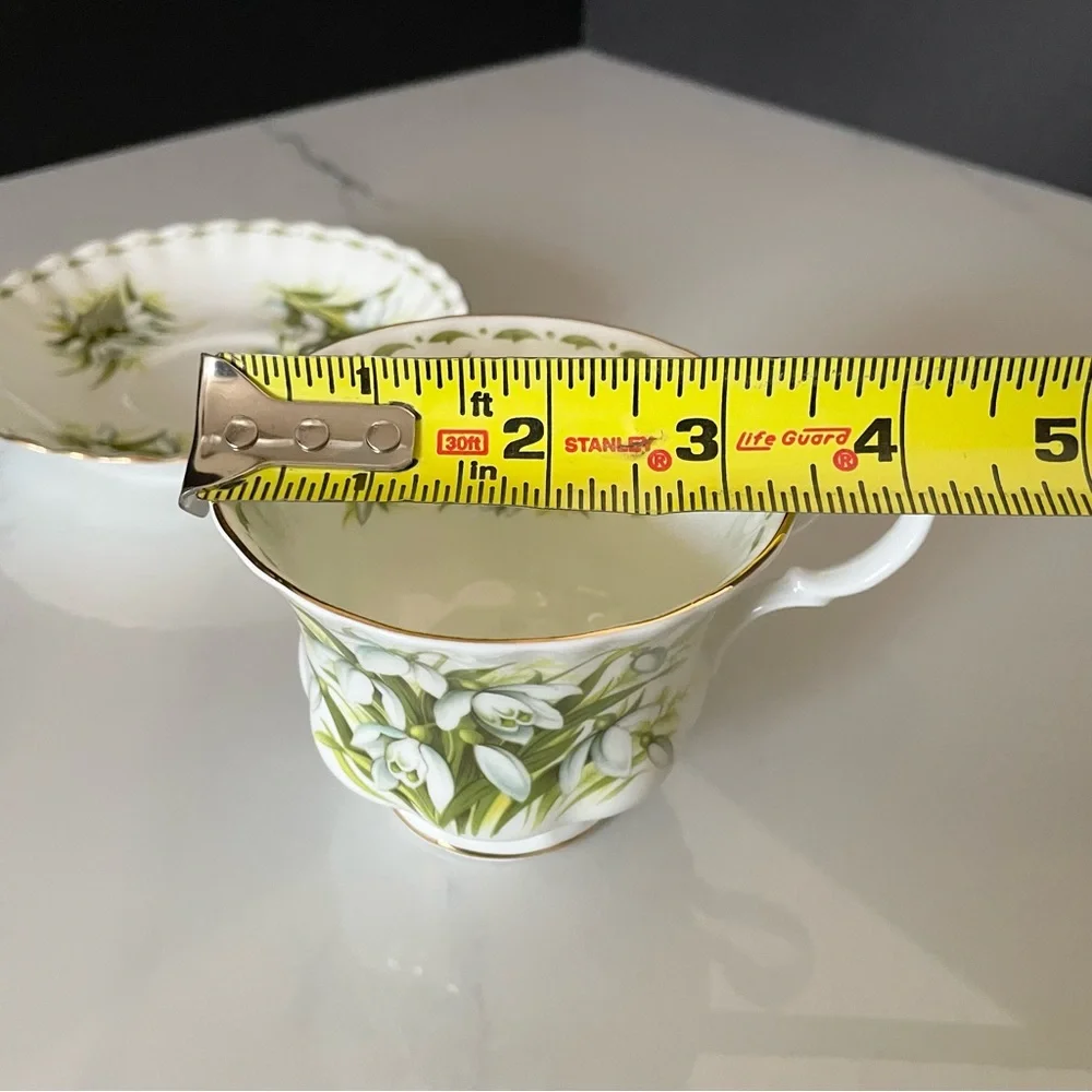 January Snowdrops Cup & Saucer by Royal Albert
